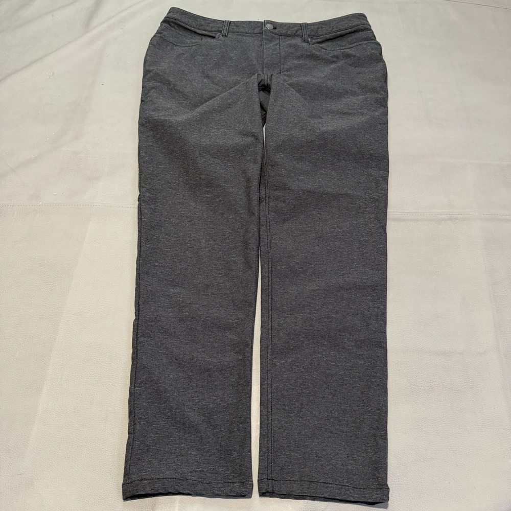 Lululemon Pant Men 30x32 Gray ABC Slim Tech Canvas Performance 5 Pocket LM5A92S-